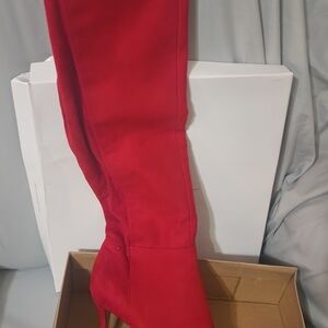 Jessica Simpson Red Heeled Boots